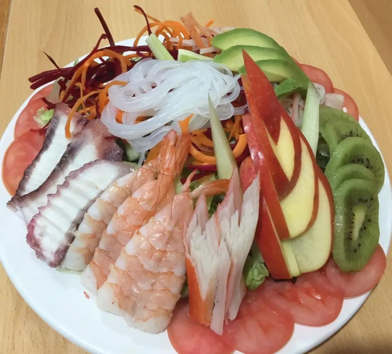 Ensalada Yasai Especial con mariscos